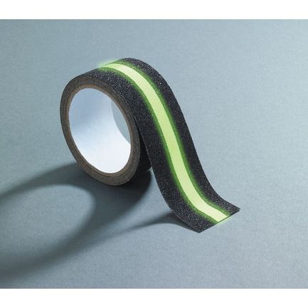 Ruban adhésif anti-dérapant et fluorescent