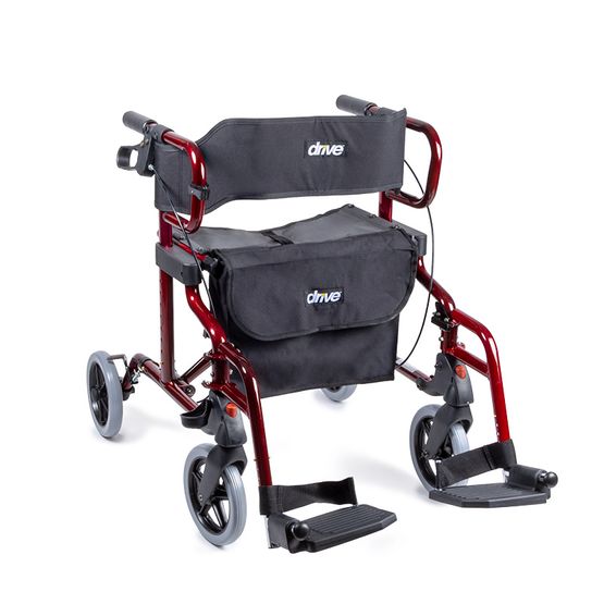 Déambulateur rollator DIAMOND DELUXE 2 en 1 à 4 roues